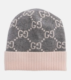 Gucci GG jacquard cashmere beanie