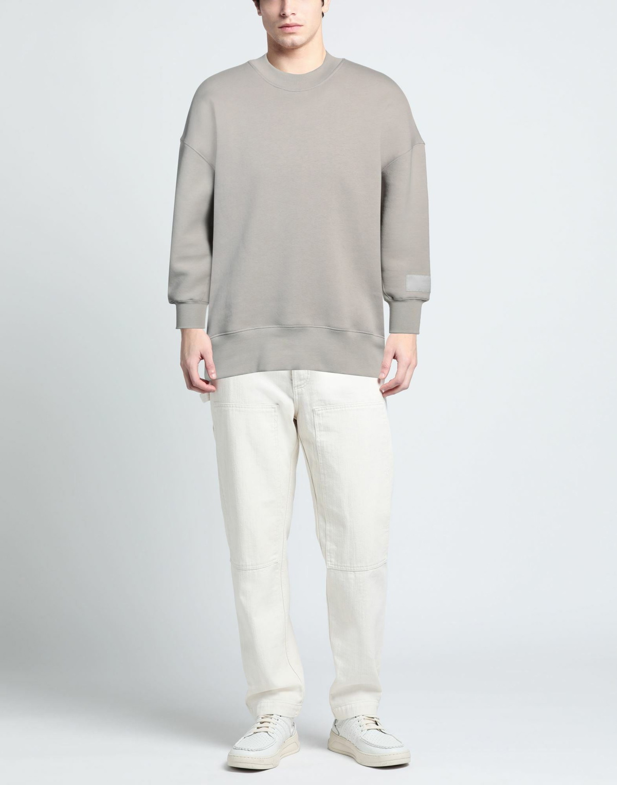 Ami Alexandre Mattiussi Mens Sweatshirt Light in Grey