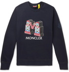 Moncler Genius - 2 Moncler 1952 Logo-Print Fleece-Back Cotton-Jersey Sweatshirt - Blue