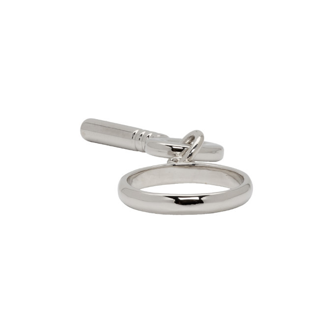 MM6 Maison Margiela Silver Key Ring MM6 Maison Margiela