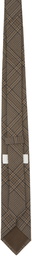 Ernest W. Baker Brown Check Tie