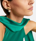 Jennifer Behr Vivi embellished floral earrings