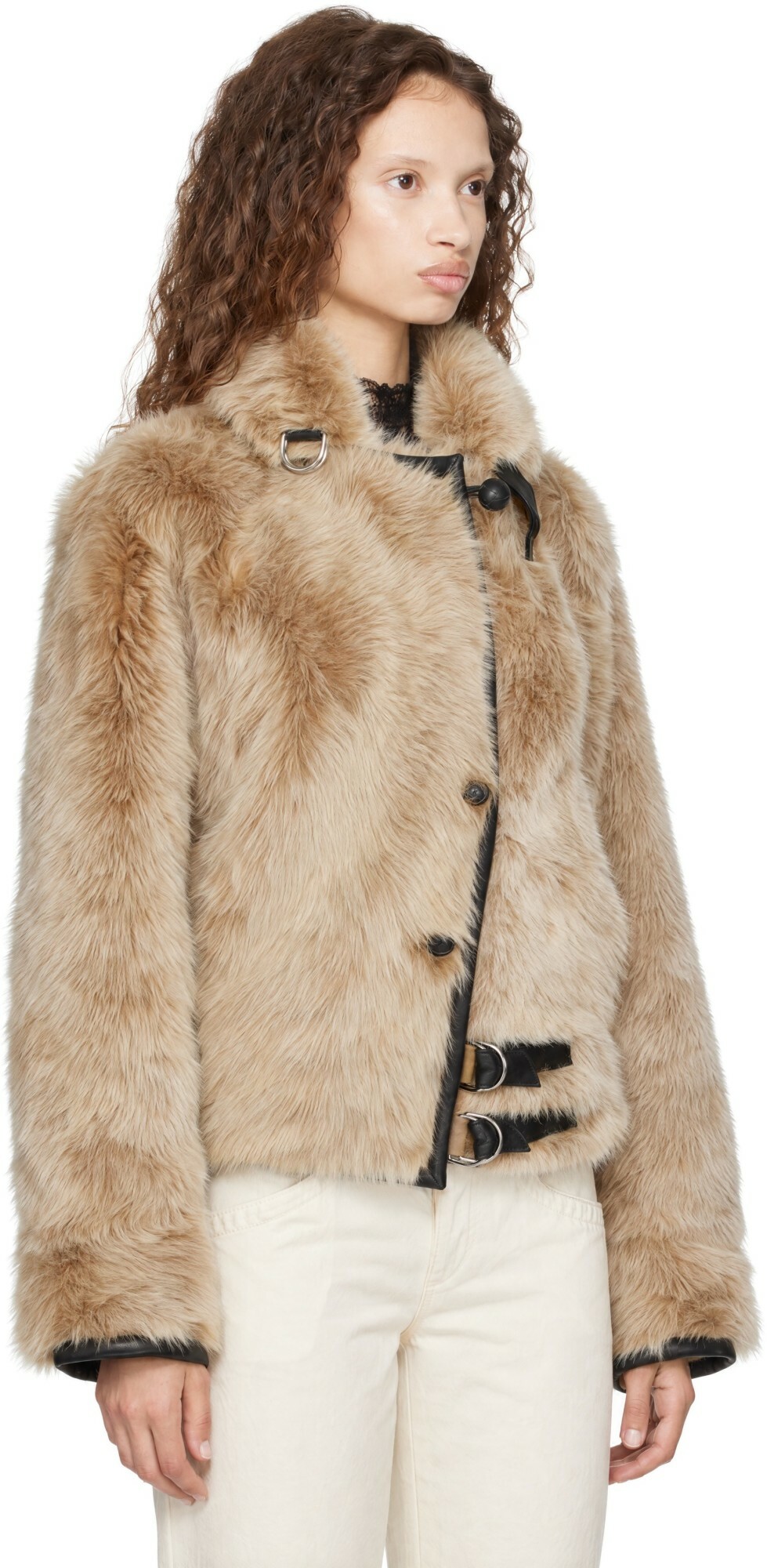 Isabel Marant Tan Reversible Roama Sherling Coat
