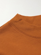 FEAR OF GOD ESSENTIALS - Appliquéd Logo-Print Cotton-Jersey T-Shirt - Brown