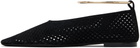 Jil Sander Black Ring Ballerina Flats