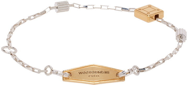 Photo: Wooyoungmi Silver & Gold Cable Chain Bracelet