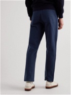 Private White V.C. - The Maker's Straight-Leg Herringbone Cotton Trousers - Blue