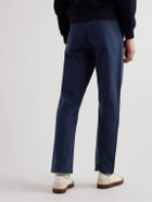Private White V.C. - The Maker's Straight-Leg Herringbone Cotton Trousers - Blue