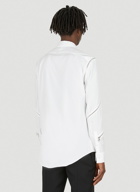 Zip Detail Long Sleeved Shirt in White