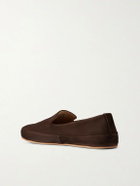 Mulo - Evening Suede Loafers - Brown
