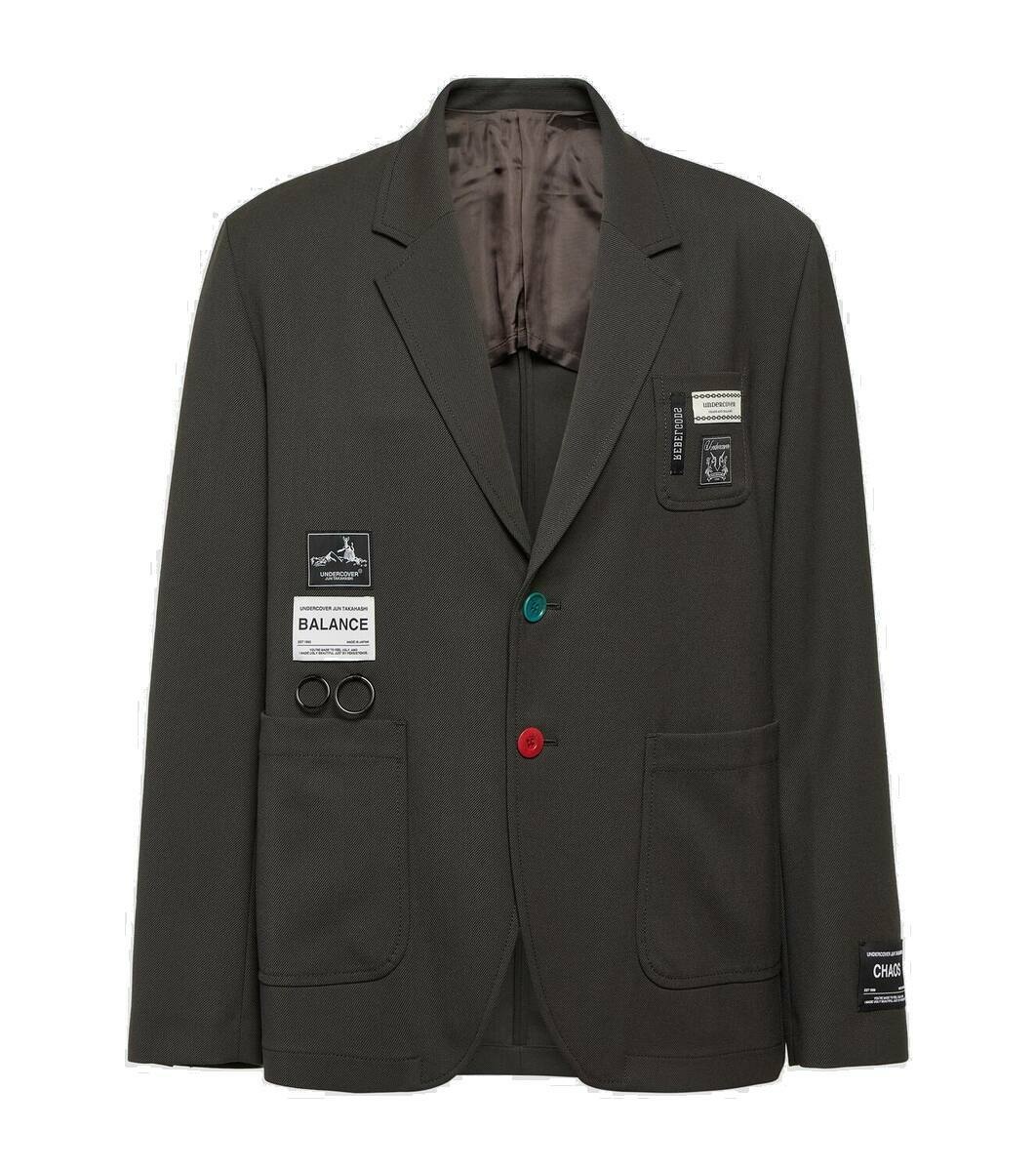 Photo: Undercover Single-breasted wool-blend blazer