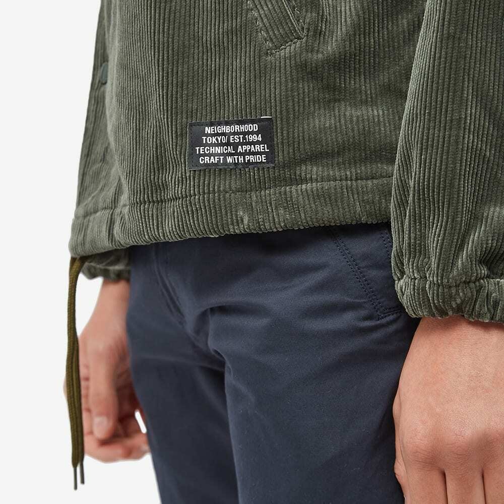 Neighborhood Men's Cord Windbreaker Jacket in Green Neighborhood