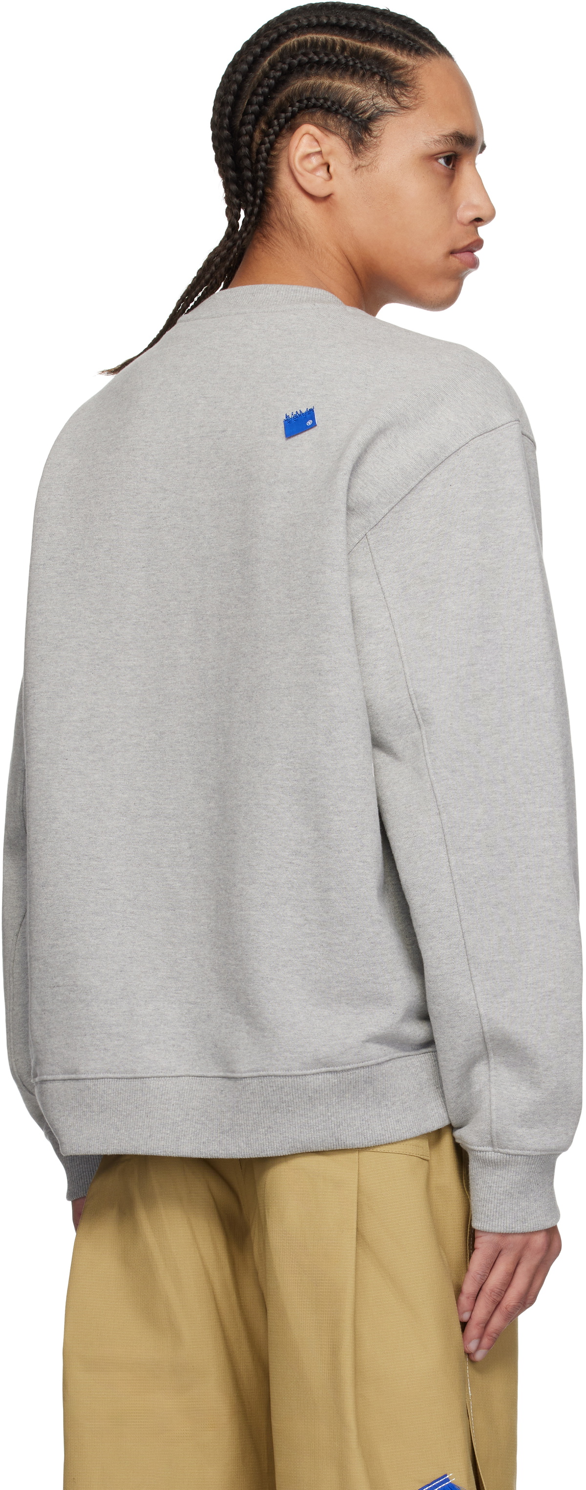 ADER error Gray Significant TRS Tag 01 Sweatshirt