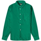 Comme des Garçons Homme Plus Men's Washed Shirt in Dark Green