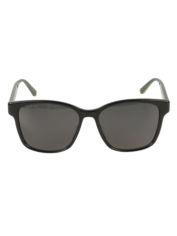 Photo: Gucci Eyewear Signature Stripe Sided Logo Sunglasses