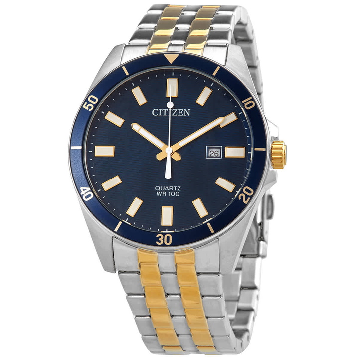 Photo: Citizen Quartz Blue Dial Two-tone Mens Watch BI5054-53L