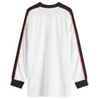 Umbro Panelled Long Sleeve Football Jersey in Brillant White