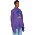 ADER error Purple Slice Logo Sweater
