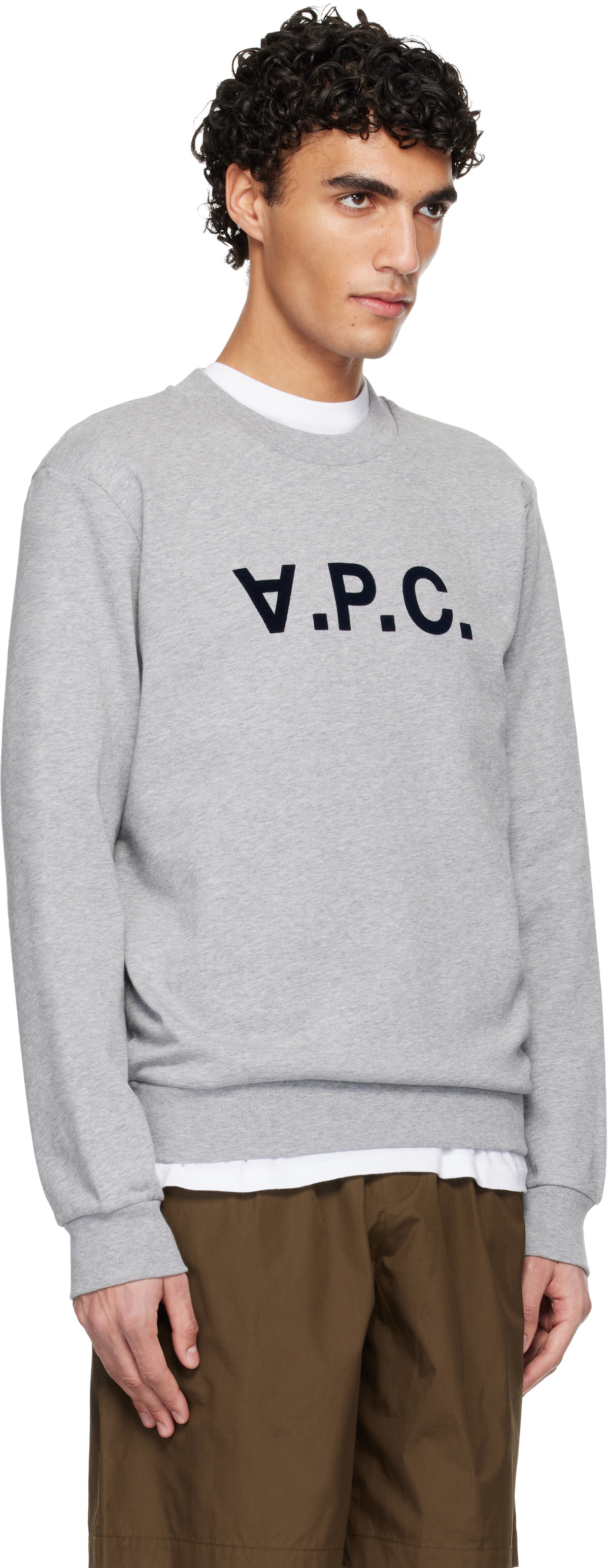 A.P.C. Gray Standard Grand 'VPC' Sweatshirt