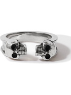 ALEXANDER MCQUEEN - Skull Burnished Silver-Tone Ring - Silver
