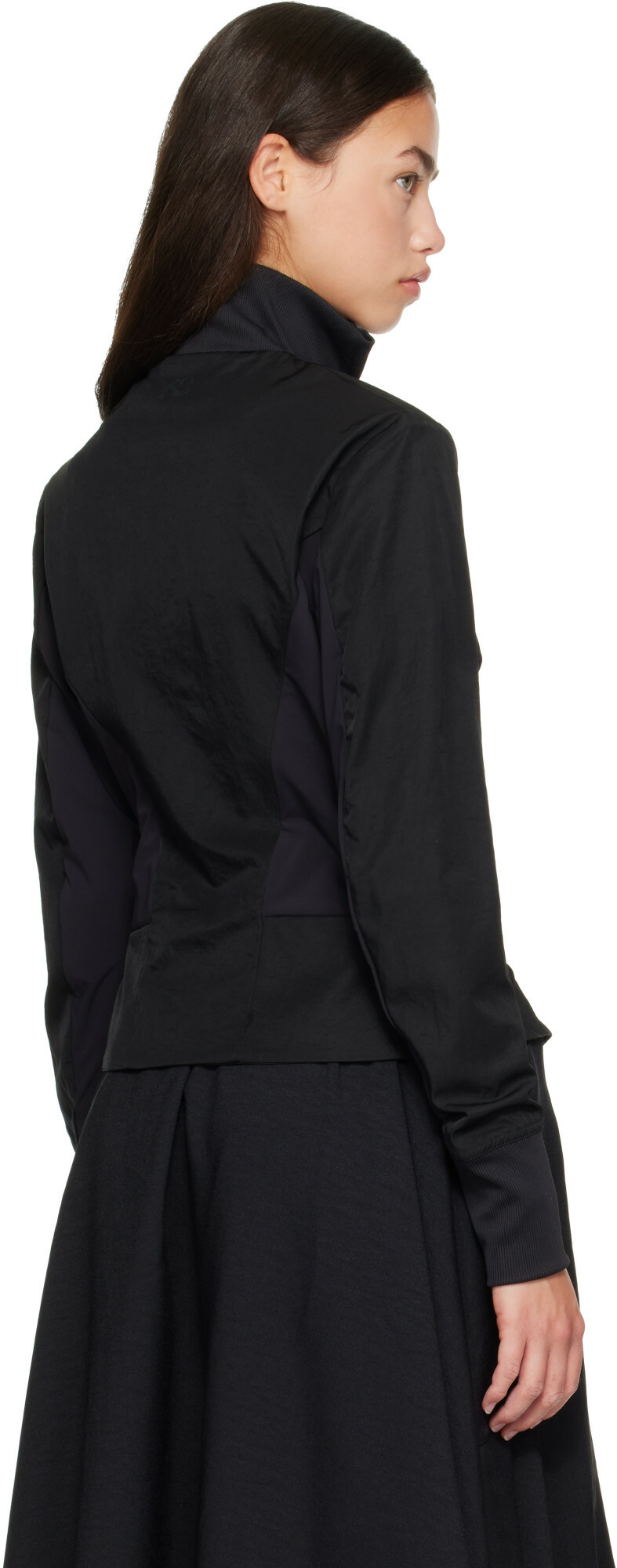 Y-3 Black Gradient 3-Stripes Nylon Track Jacket