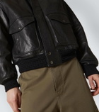 Burberry Leather bomber jacket