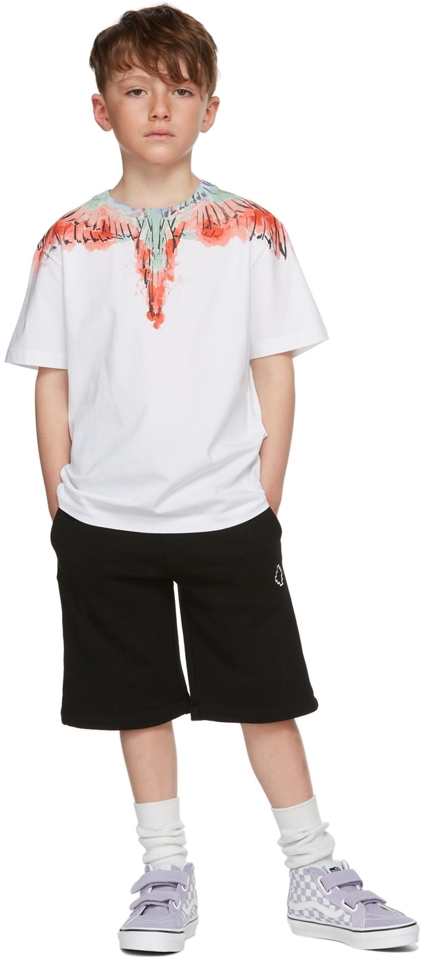 Marcelo Burlon County of Milan Kids White Watercolor Wings T Shirt