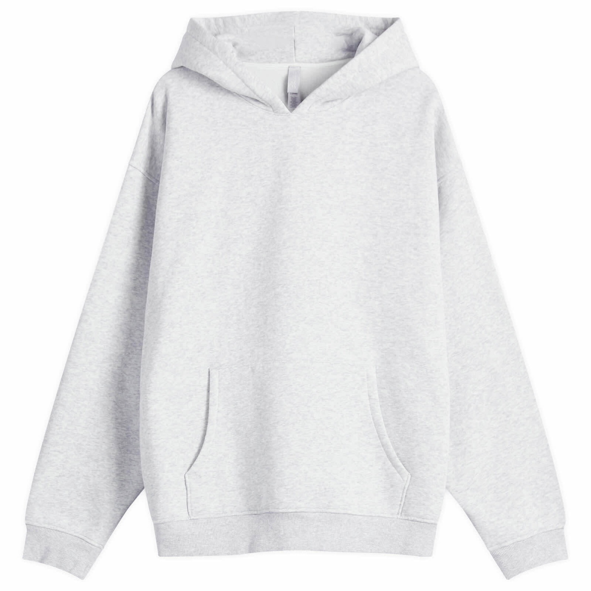 SKIMS Men's Fleece Lounge Relaxed Hoodie in Light Heather Grey