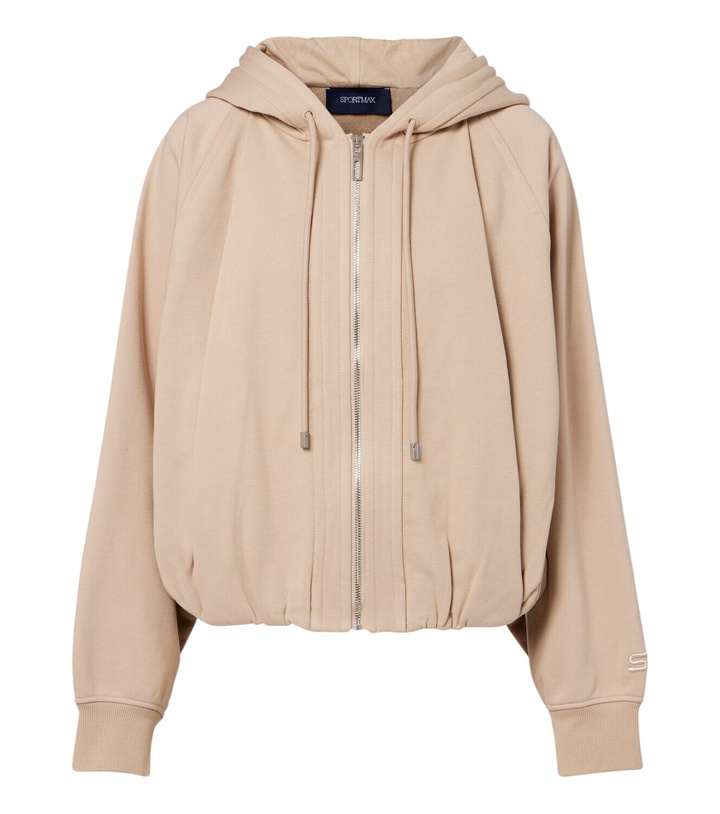 Photo: Sportmax Cotton-blend jersey hoodie