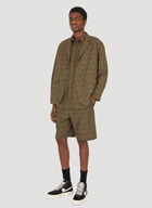 Loiter Checked Blazer in Khaki