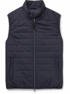 Aspesi - Quilted Canvas Gilet - Blue
