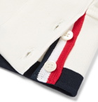 Thom Browne - Slim-Fit Striped Loopback Cotton-Jersey Sweatshirt - Men - White