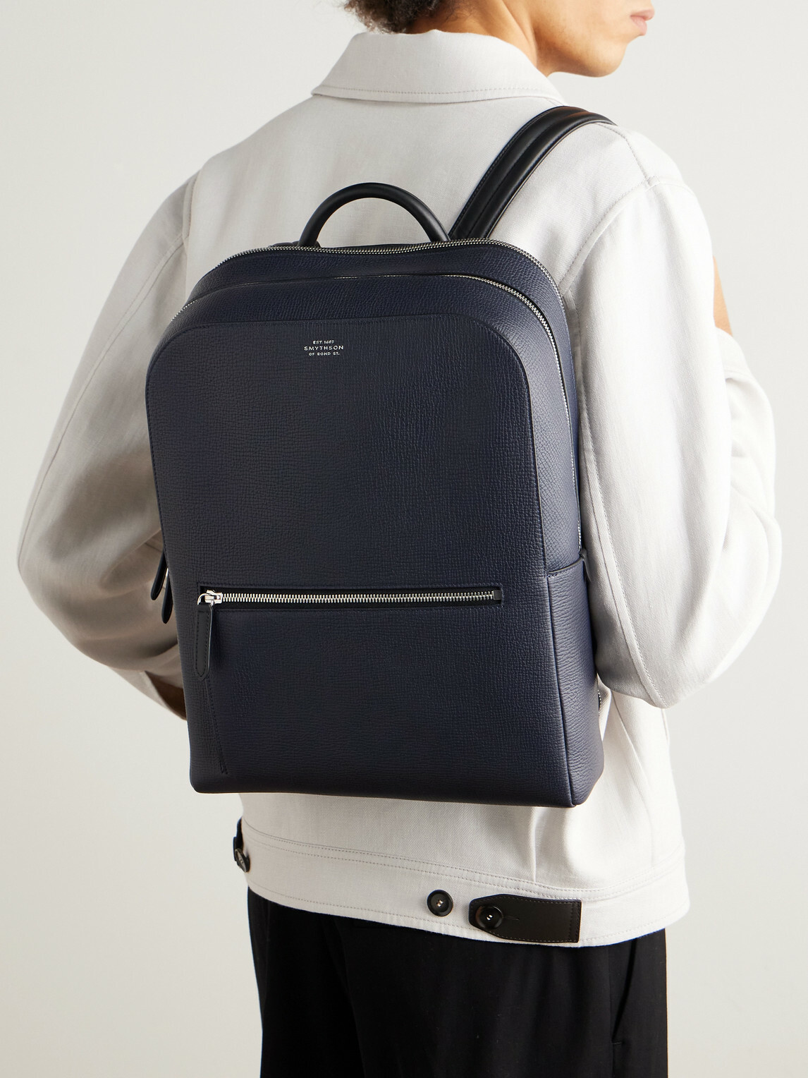Smythson - Ludlow Full-Grain Leather Backpack