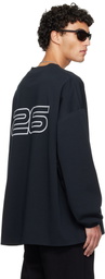 Fear of God ESSENTIALS Black Holiday Ponte 90s Long Sleeve T-shirt