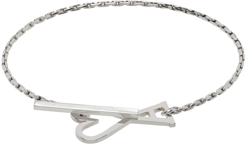 Bracelet gourmette en argent sterling Art nouveau / Déco à