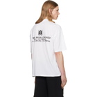 AMIRI White MA Hollywood HJ Skate T-shirt