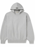 Fear of God - Logo-Appliquéd Intarsia-Knit Virgin Wool-Blend Hoodie - Gray