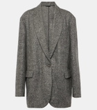 Brunello Cucinelli Chevron wool-blend blazer