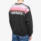 Versace Men's Hollywood Hills Crew Sweat in Black/Print