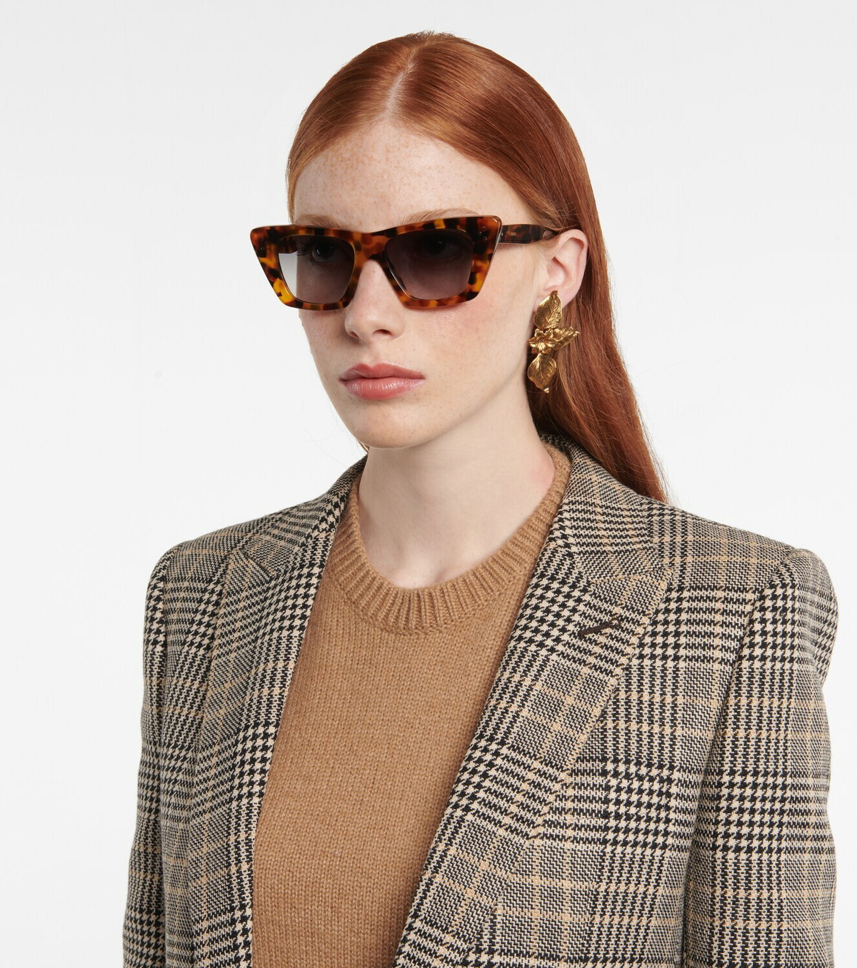 Celine Eyewear Tortoiseshell cat-eye sunglasses Celine