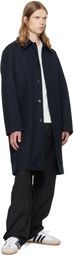 A.P.C. Navy Hugo Mac Coat