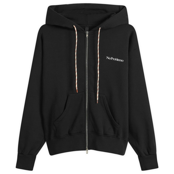 Photo: No Problemo Men's Mini Problemo Zip Hoodie in Black