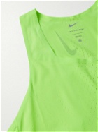 Nike Running - AeroSwift Slim-Fit Perforated Dri-FIT ADV Tank Top - Green