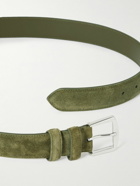 Loro Piana - 3.5cm Suede Belt - Green