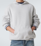 God's True Cashmere Cashmere hoodie with quartz