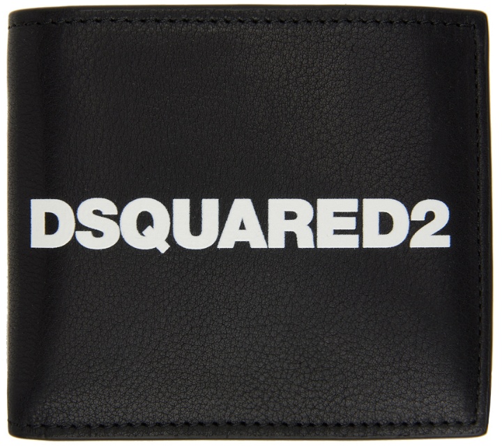 Photo: Dsquared2 Black Logo Bifold Wallet