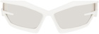 Givenchy White Giv Cut Sunglasses