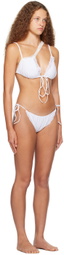 VAILLANT White Asymmetric Bikini