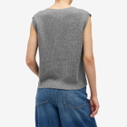 Weekend by Max Mara Women's Knitted Waistcoat Vest in Medium Grey