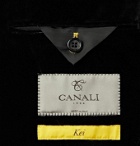 Canali - Kei Slim-Fit Unstructured Cotton-Velvet Blazer - Black